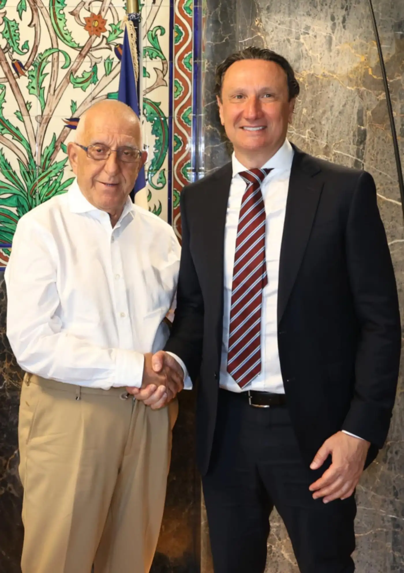 Image 2 Bill Papastergiadis with Nikitas Kaklamanis